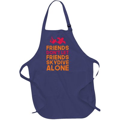 Skydiver Shirts Funny Friends Skydiving Parachute Full-Length Apron With Pockets