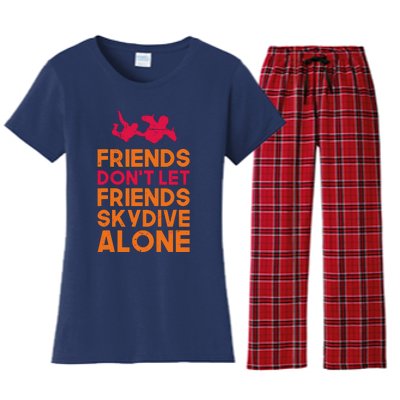 Skydiver Shirts Funny Friends Skydiving Parachute Women's Flannel Pajama Set