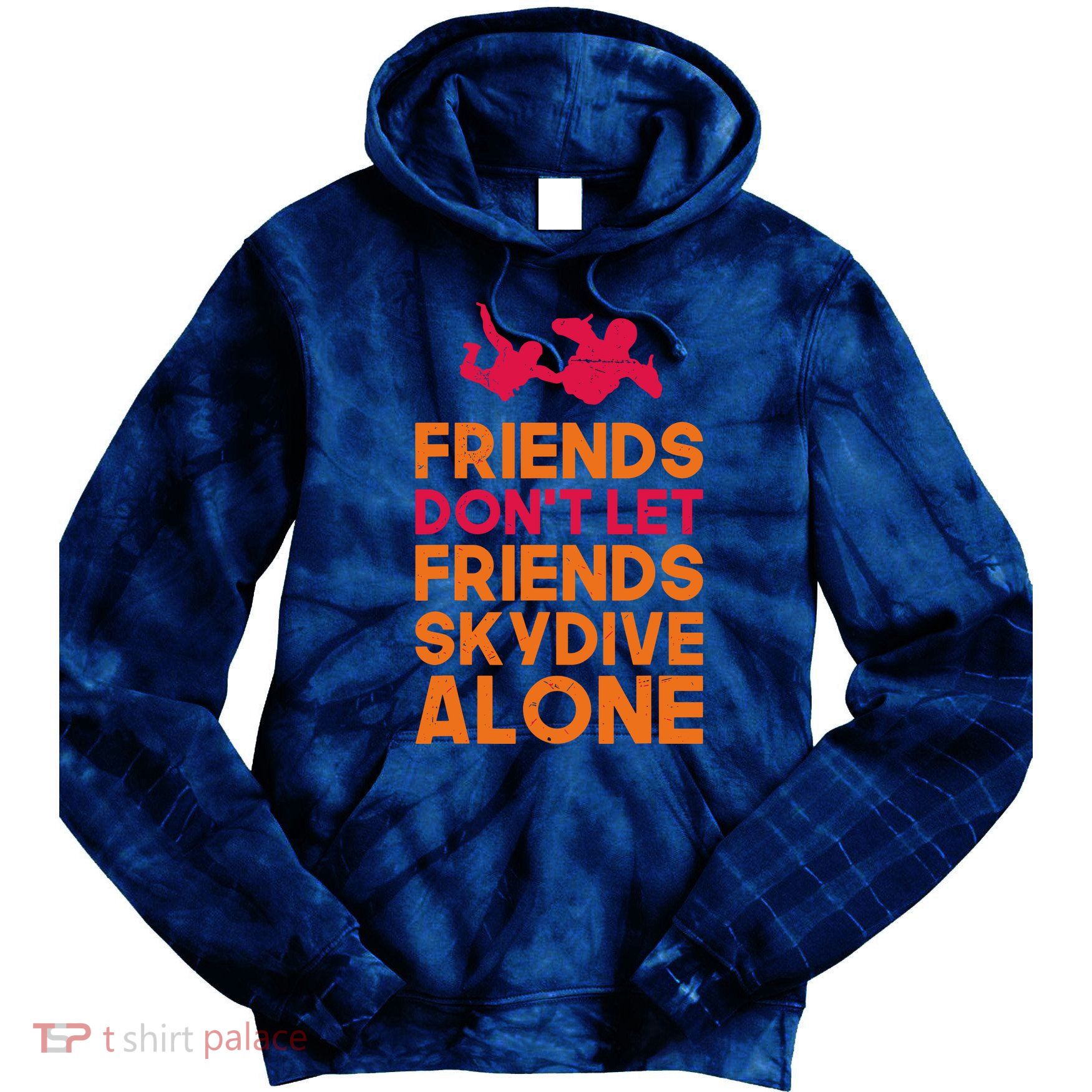 Skydiver Shirts Funny Friends Skydiving Parachute Tie Dye Hoodie