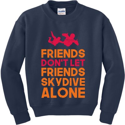 Skydiver Shirts Funny Friends Skydiving Parachute Kids Sweatshirt