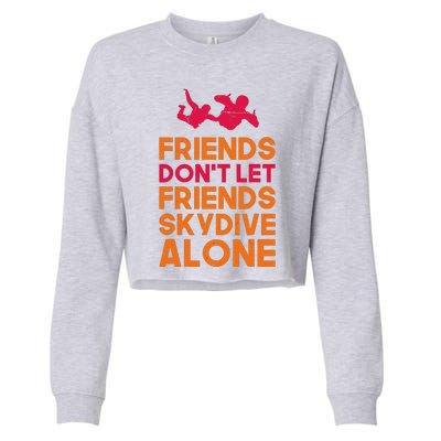 Skydiver Shirts Funny Friends Skydiving Parachute Cropped Pullover Crew