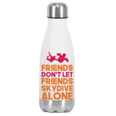 Skydiver Shirts Funny Friends Skydiving Parachute Stainless Steel Insulated Water Bottle