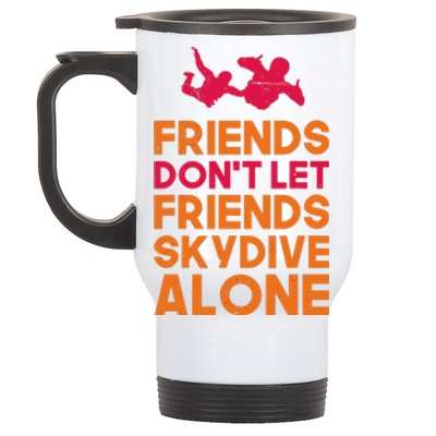 Skydiver Shirts Funny Friends Skydiving Parachute Stainless Steel Travel Mug