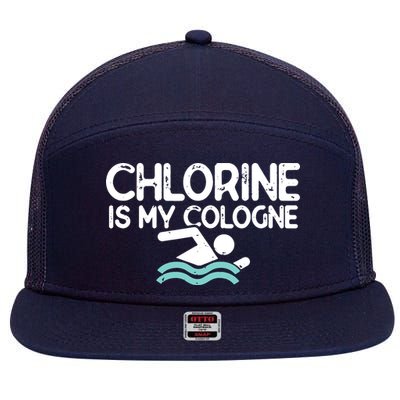 Swimmer Shirts For Men Funny Swimming Pool Gifts 7 Panel Mesh Trucker Snapback Hat