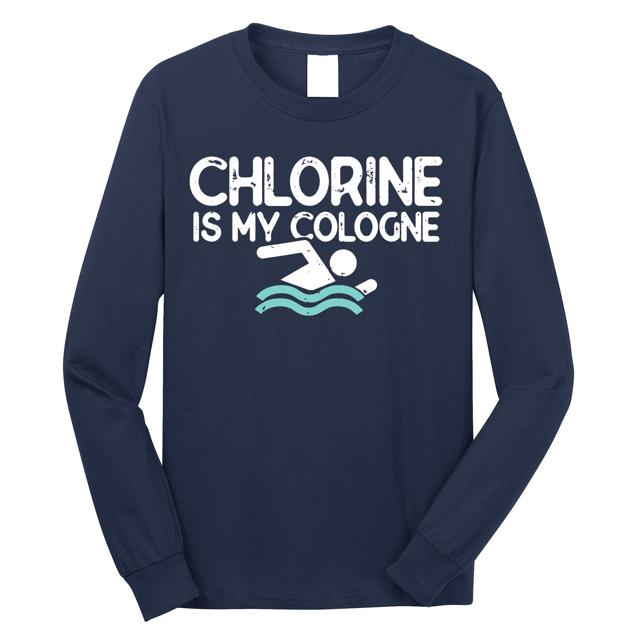 Swimmer Shirts For Men Funny Swimming Pool Gifts Long Sleeve Shirt