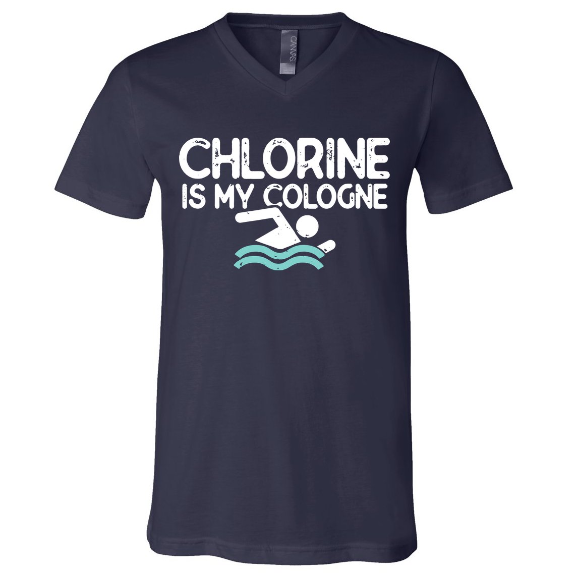 Swimmer Shirts For Men Funny Swimming Pool Gifts V-Neck T-Shirt