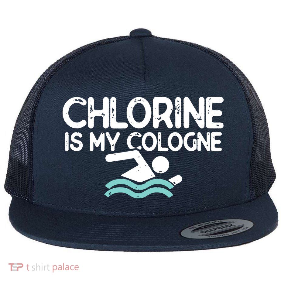 Swimmer Shirts For Men Funny Swimming Pool Gifts Flatbill Hat