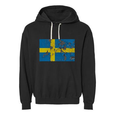 Sweden Stone Flag Garment-Dyed Fleece Hoodie