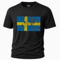 Sweden Stone Flag Cooling Performance Crew T-Shirt