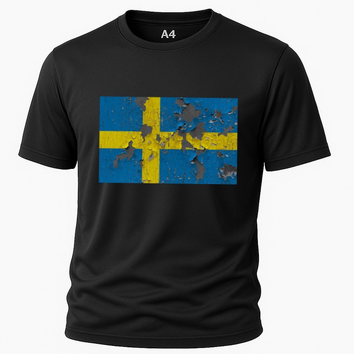 Sweden Stone Flag Cooling Performance Crew T-Shirt