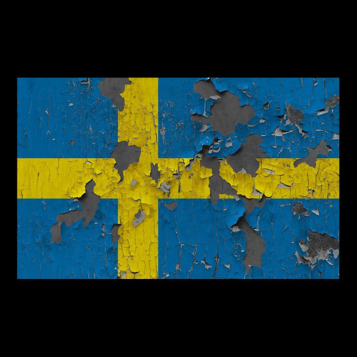 Sweden Stone Flag Cooling Performance Crew T-Shirt