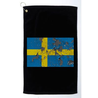 Sweden Stone Flag Golf Towel