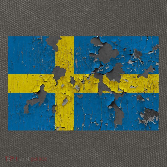 Sweden Stone Flag Cotton Canvas Backpack