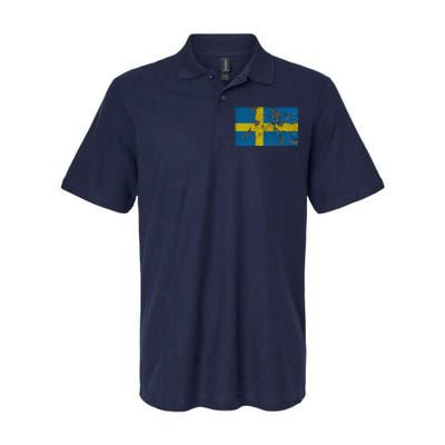 Sweden Stone Flag Softstyle Adult Sport Polo