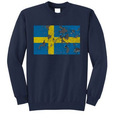 Sweden Stone Flag Tall Sweatshirt