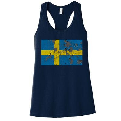 Sweden Stone Flag Women's Racerback Tank