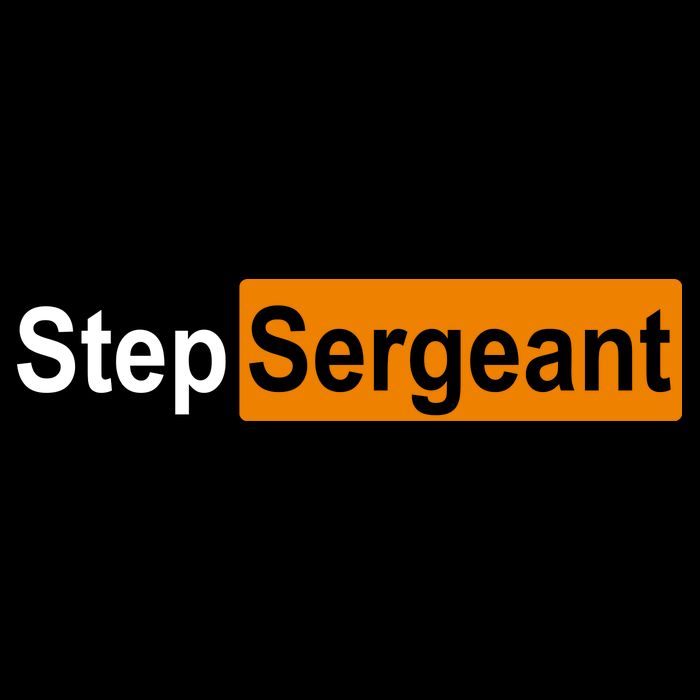 Step Sergeant Funny Military Apron
