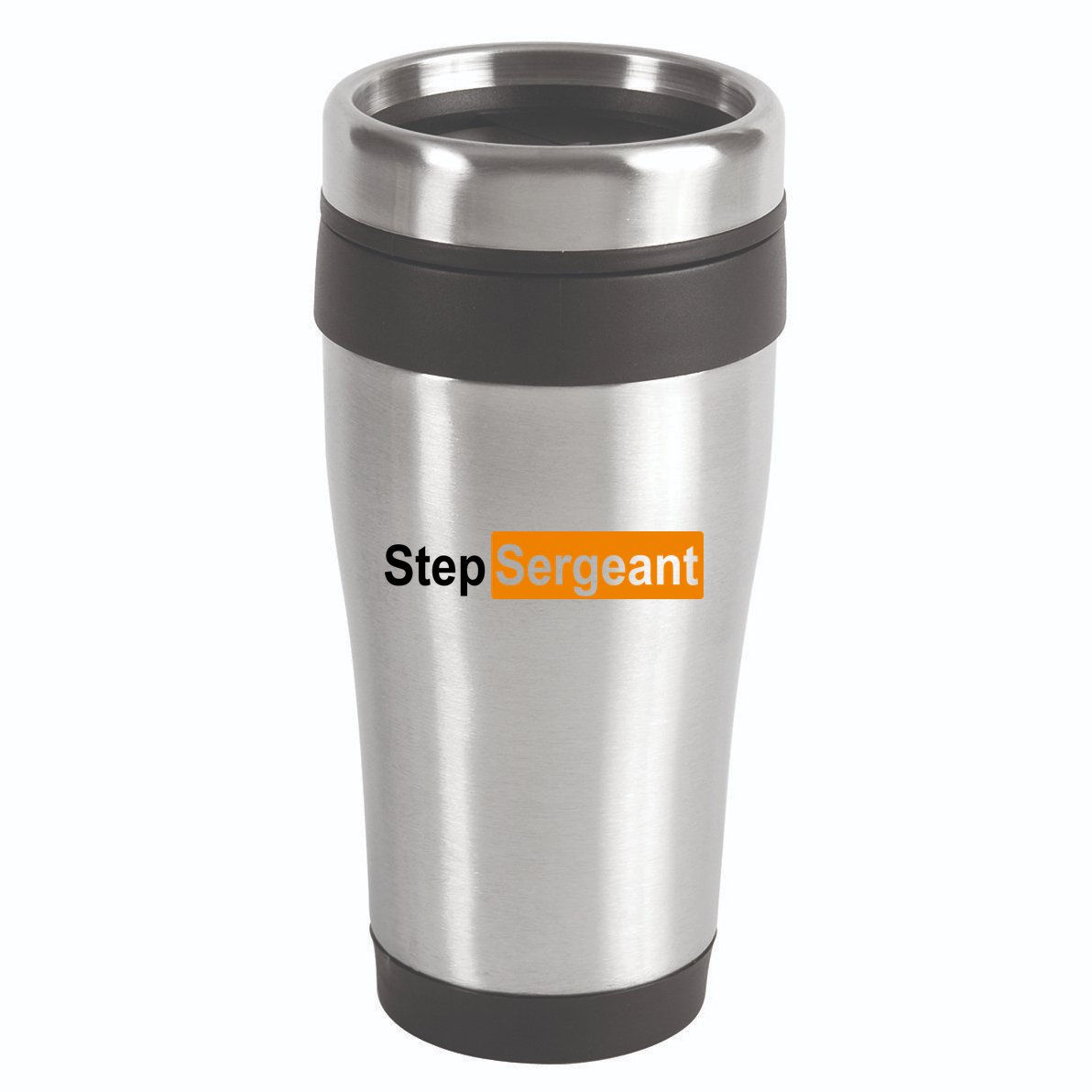 Step Sergeant Funny Military 16oz Travel Tumbler