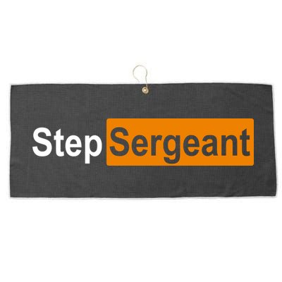 Step Sergeant Funny Military Large Microfiber Waffle Golf Towel