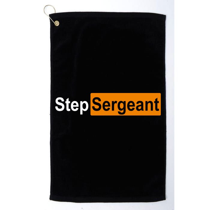 Step Sergeant Funny Military Golf Towel