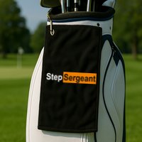 Step Sergeant Funny Military Golf Towel