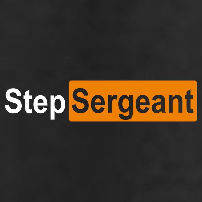 Step Sergeant Funny Military Golf Towel