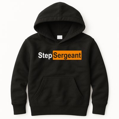 Step Sergeant Funny Military Kids Hoodie