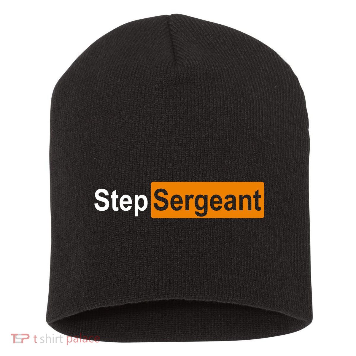 Step Sergeant Funny Military Short Acrylic Beanie