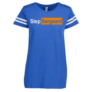 Step Sergeant Funny Military Enza Ladies Jersey Football T-Shirt