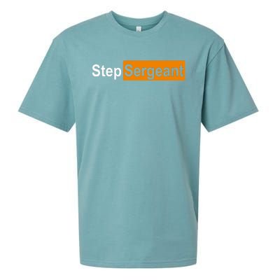 Step Sergeant Funny Military Sueded Cloud Jersey T-Shirt