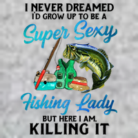 Super Sexy Fishing Lady Fish Lover V-Neck T-Shirt