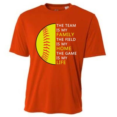 Softball Senior Funny Gift Softball Coach Funny Gift Cooling Performance Crew T-Shirt