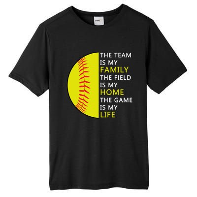 Softball Senior Funny Gift Softball Coach Funny Gift Tall Fusion ChromaSoft Performance T-Shirt