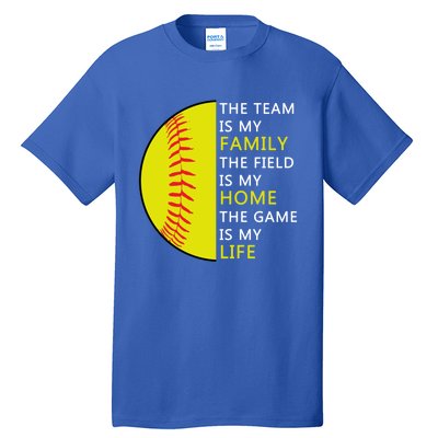 Softball Senior Funny Gift Softball Coach Funny Gift Tall T-Shirt