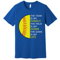 Softball Senior Funny Gift Softball Coach Funny Gift Premium T-Shirt