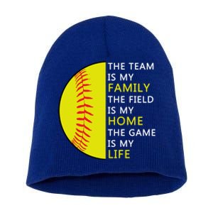 Softball Senior Funny Gift Softball Coach Funny Gift Short Acrylic Beanie