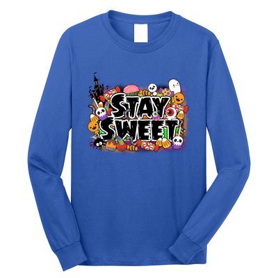 Stay Sweet Funny Halloween Lover Spooky Season Gift Ideas Gift Long Sleeve Shirt