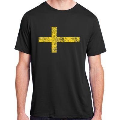 SWEDEN SWEDISH FLAG SVENSKA SVERIGE NORDIC CROSS Adult ChromaSoft Performance T-Shirt