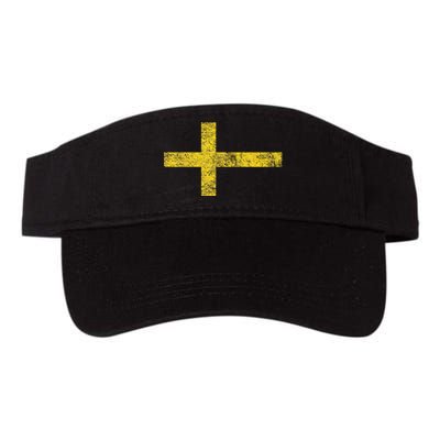 SWEDEN SWEDISH FLAG SVENSKA SVERIGE NORDIC CROSS Valucap Bio-Washed Visor