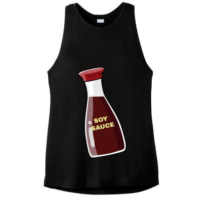 Soy Sauce For Sushi Design Sushi Lover Gift Ladies PosiCharge Tri-Blend Wicking Tank