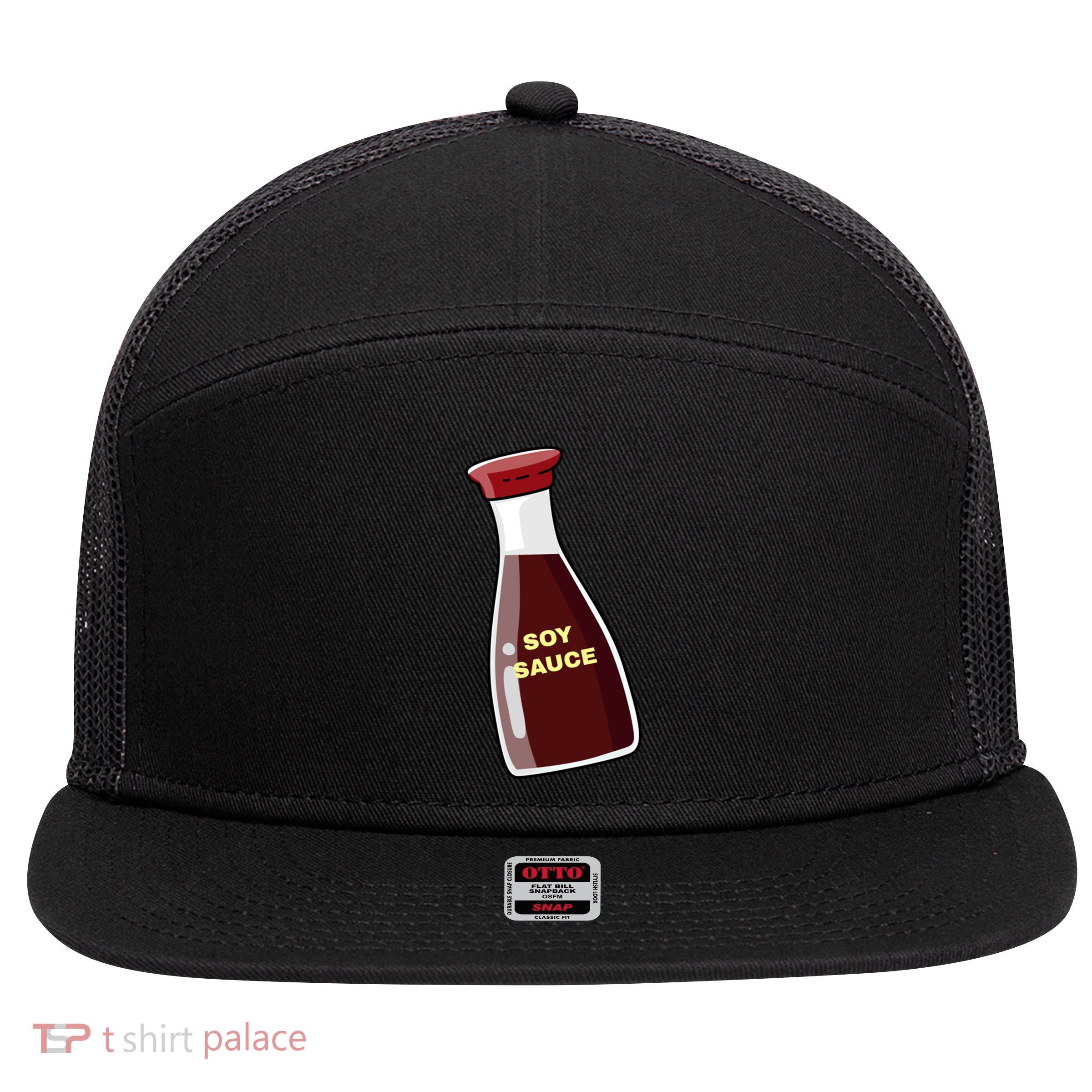 Soy Sauce For Sushi Design Sushi Lover Gift 7 Panel Mesh Trucker Snapback Hat