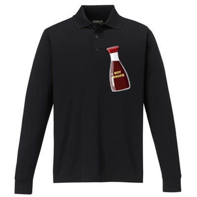 Soy Sauce For Sushi Design Sushi Lover Gift Performance Long Sleeve Polo