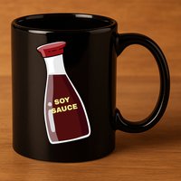 Soy Sauce For Sushi Design Sushi Lover Gift 11oz C Handle Ceramic Mug