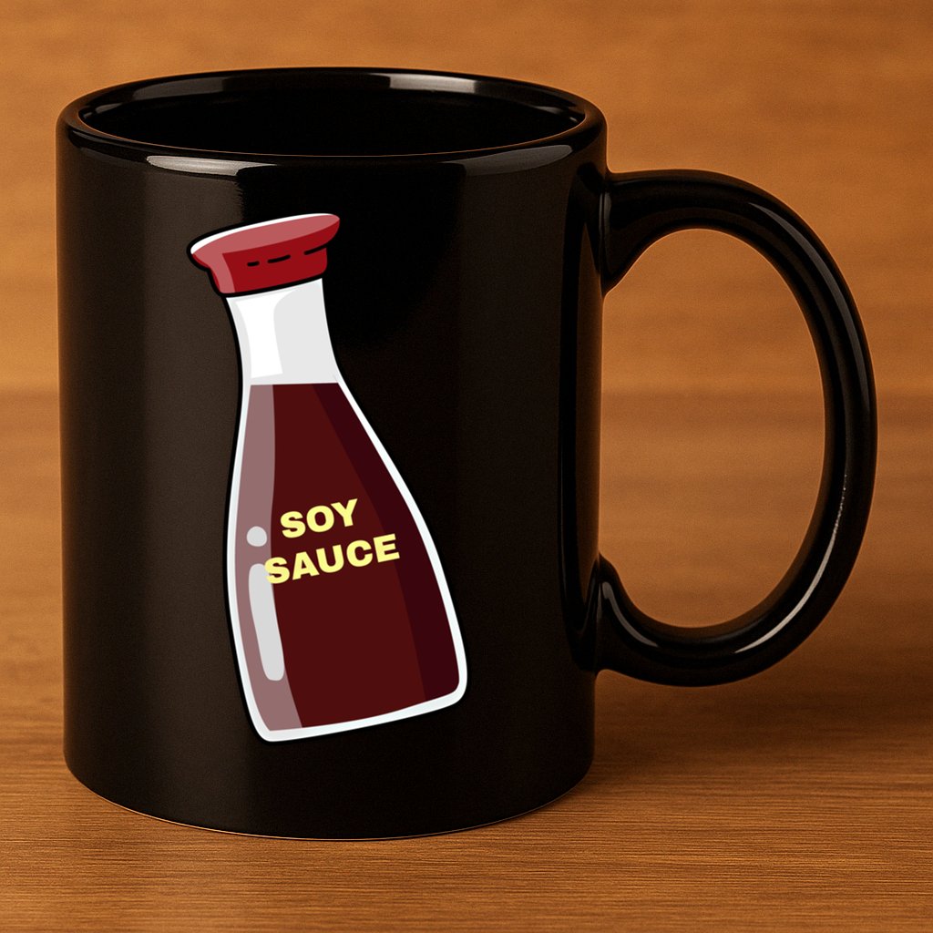 Soy Sauce For Sushi Design Sushi Lover Gift 11oz C Handle Ceramic Mug