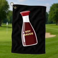 Soy Sauce For Sushi Design Sushi Lover Gift Golf Towel