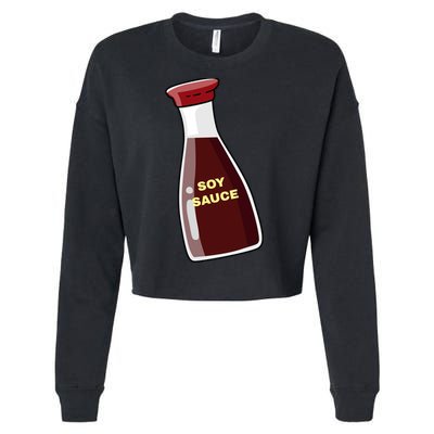 Soy Sauce For Sushi Design Sushi Lover Gift Cropped Pullover Crew