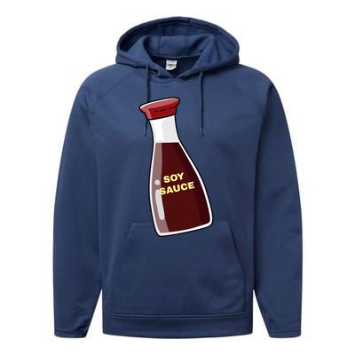 Soy Sauce For Sushi Design Sushi Lover Gift Performance Fleece Hoodie