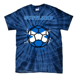 Soccer Scotland Funny Tie-Dye T-Shirt