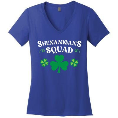 Shenanigans Squad Family Matching St Patricks Day Groups Gift Women's V-Neck T-Shirt