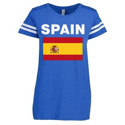 Spain Spanish Flag Heritage Enza Ladies Jersey Football T-Shirt